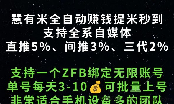 慧有米：智慧赚米新选择，全自动任务平台！