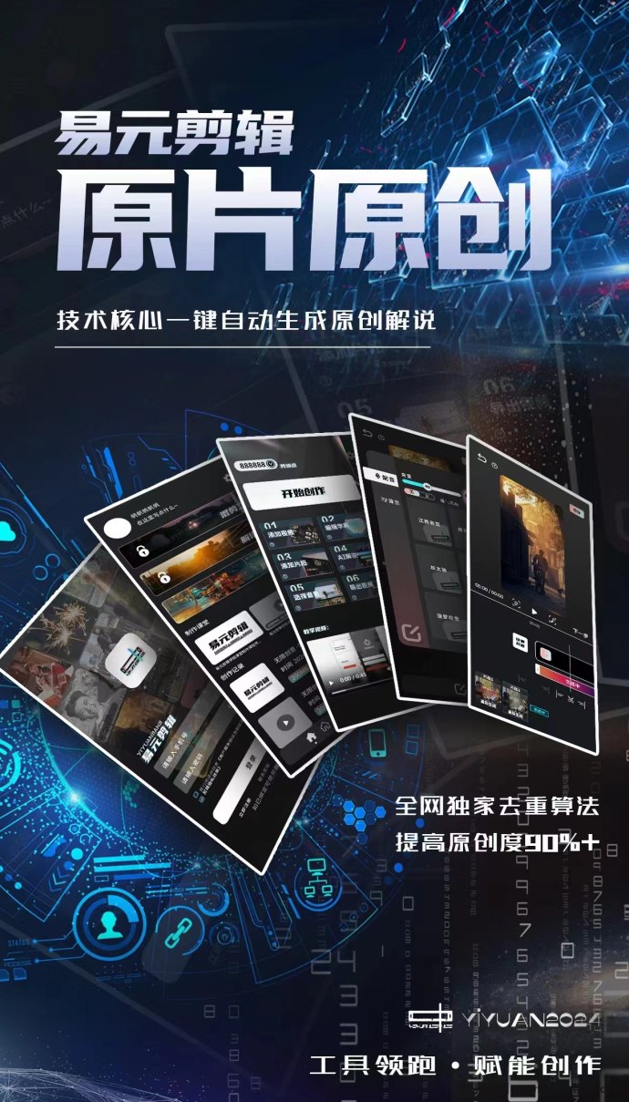 易元剪辑震撼首发【短视频搬运神器】，创作精彩短视频如此简单！