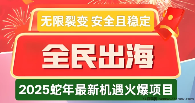 全民出海：蛇年火热新机遇，全球分红0点准时到，稳定长久可持续！