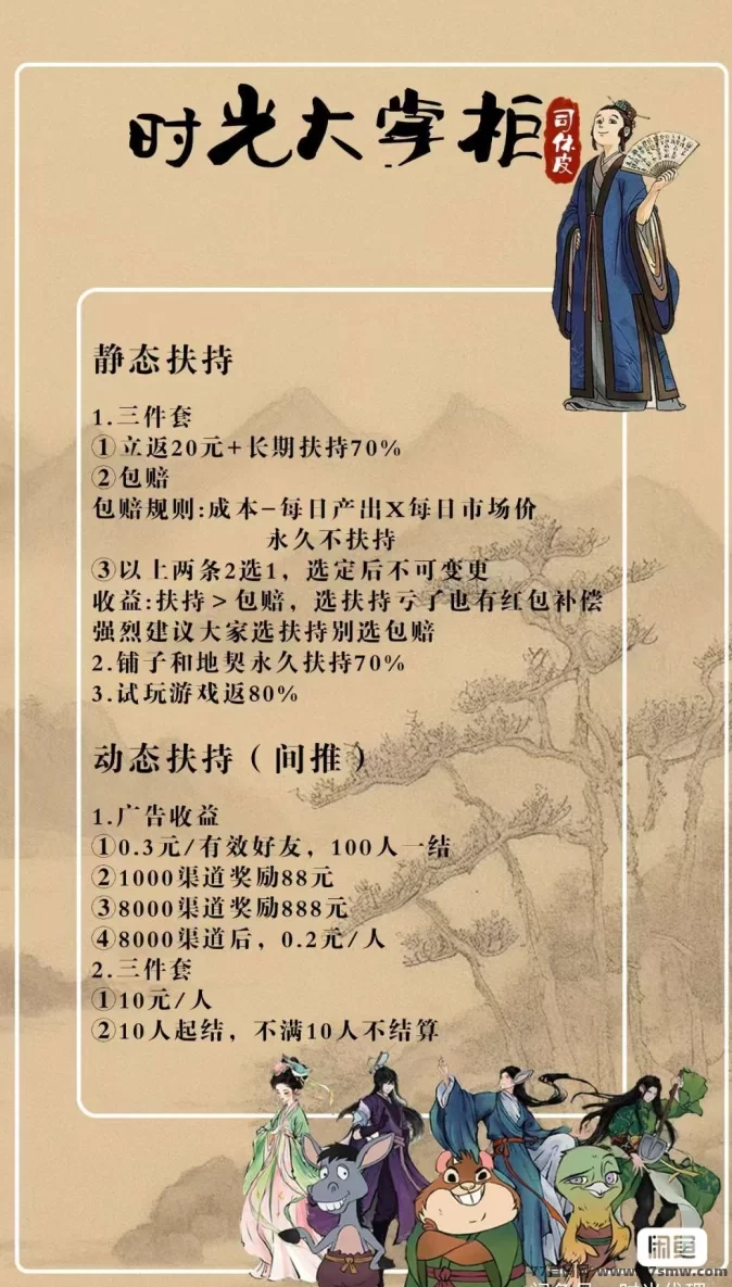 时光大掌柜:每日观看广告赚取门客与奖励!