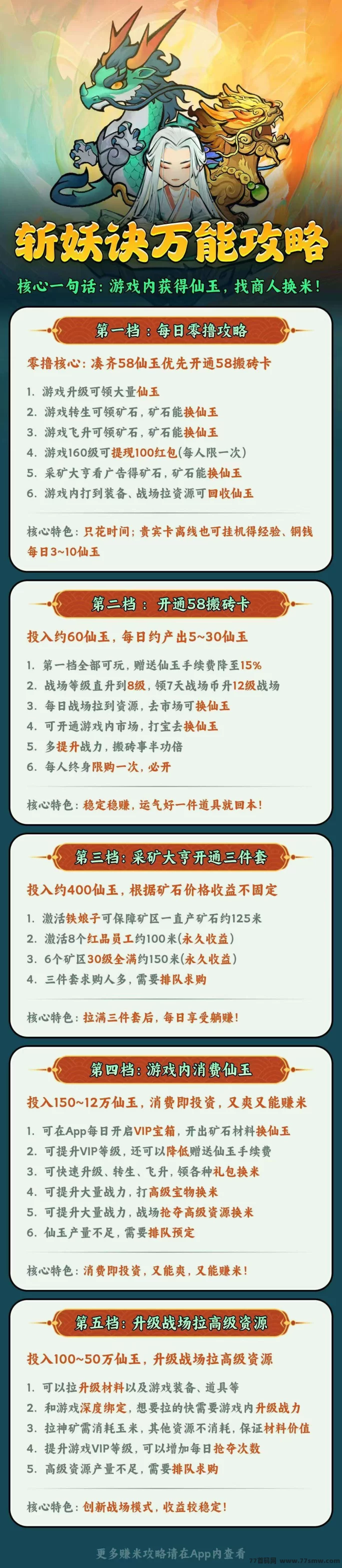 斩妖诀免费送福利,实力团队支持,轻松赚米!