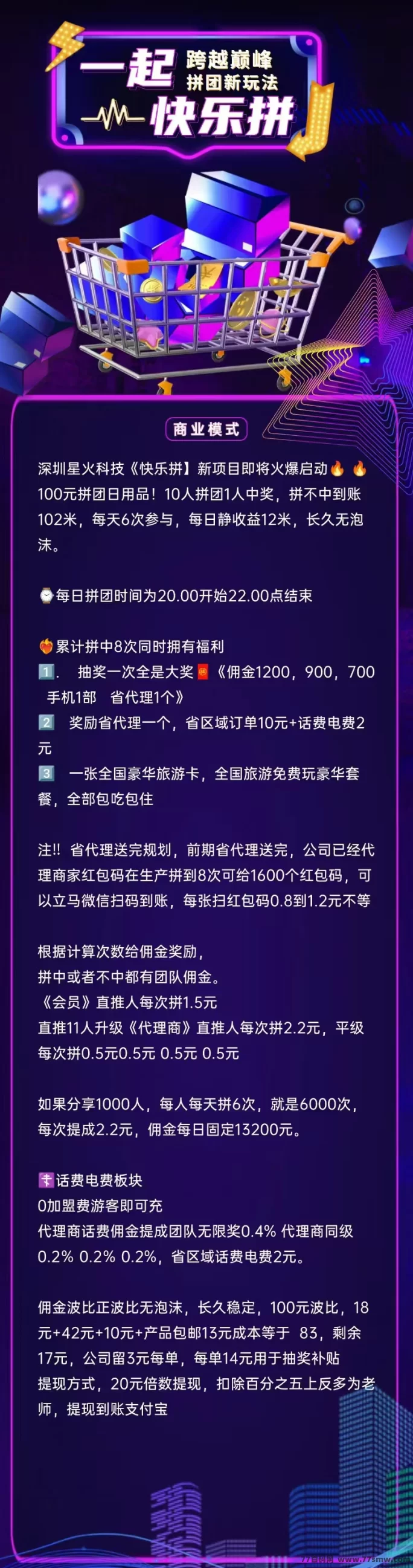快乐拼拼团新玩法,轻松赚取每日收入,团队合作收入满满!