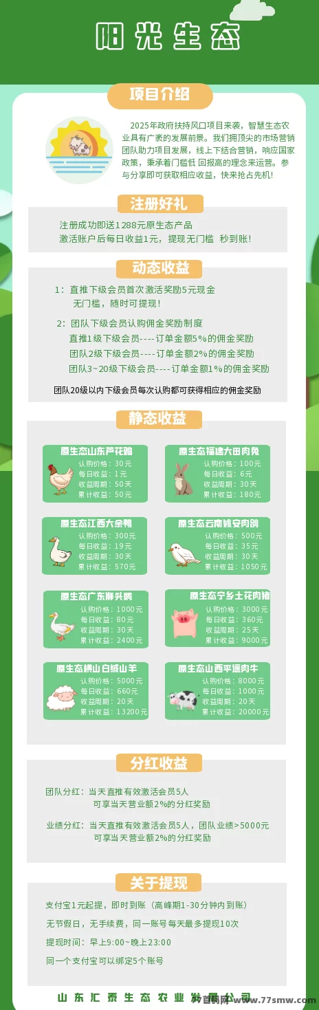 阳光生态首码送1288圆,提取秒到,无门槛扶持大团,轻松零撸赚米攻略!