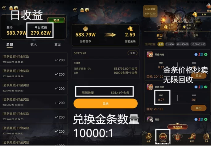 莱德传奇来袭!战士系统+多重扶持,稳定搬砖长期收溢新选择!