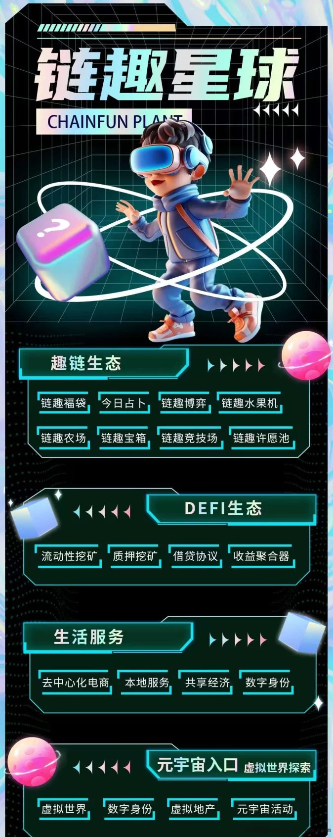链趣星球即将上线!二二滑落玩法,打造长久稳定链上生态!
