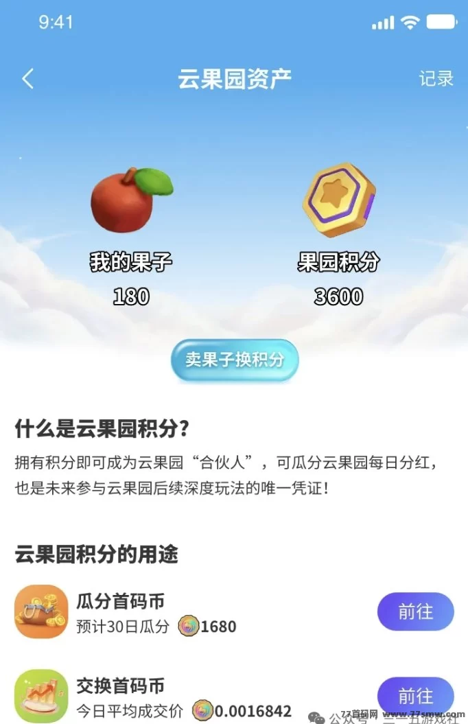 云果园首码项目揭秘:超级积分体系+未来银行生态,详细玩法与操作攻略!
