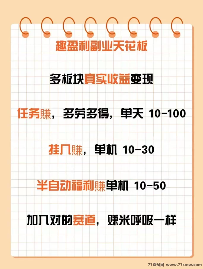 趣盈利绿色变现新势力来袭!正规平台任务多,0门槛轻松做,掘金板块8月上线!