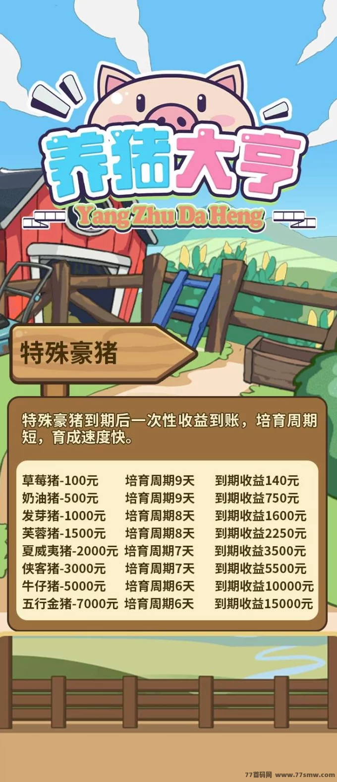 养猪大亨项目上线，零撸模式助你轻松盈利！