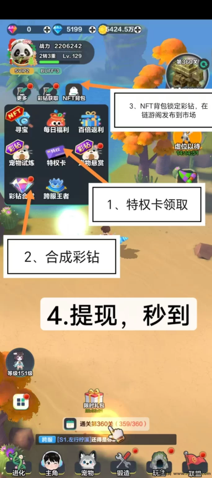 萌宠世界链游攻略:零成本操作,合成即卖,限时道具秒提收溢!