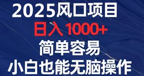 视频号手柄游戏，2025最新无人褂机项目解析！