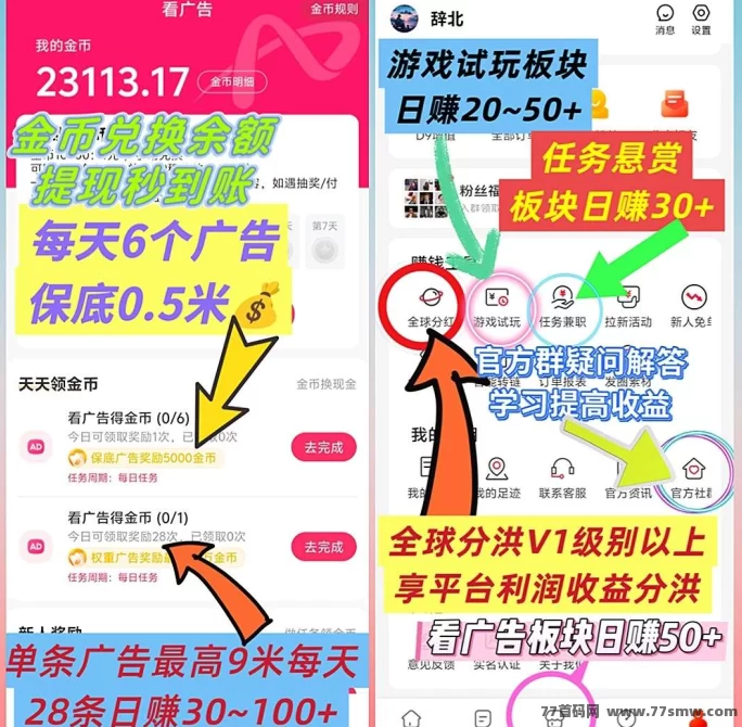 小凡不凡:轻松赚收溢,自动滑落、公排三重奖励机制不间断!