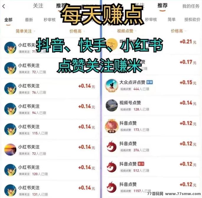 每天赚点APP任务收溢解析：单价突出，长期稳定的小任务平台！