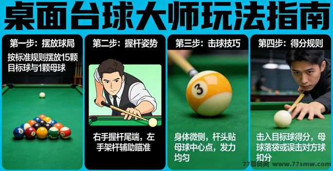 桌面台球大师击球攻略：怎样提高击球精准度，抓住每个机会