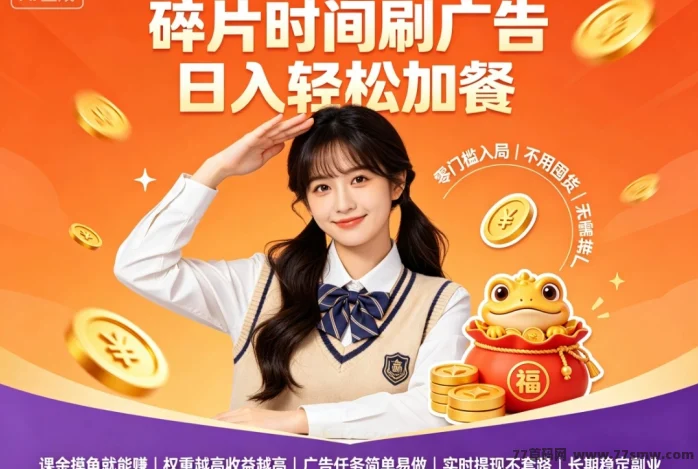 首码趣享零撸看页面广告天天有进账稳得一批