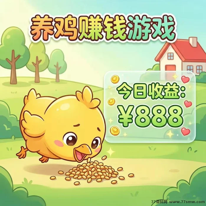 莫氏鸡场游戏—用户通过进行模拟养鸡，生蛋产出卖钱
