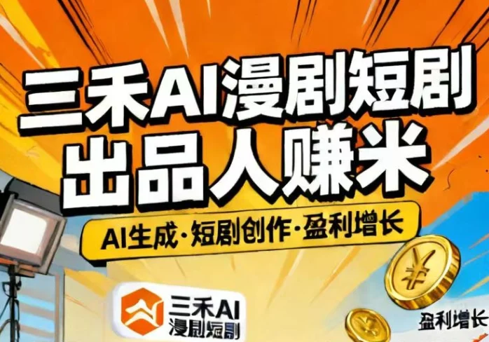 三禾AI漫漫出品人赚米|AI技术赋能高效